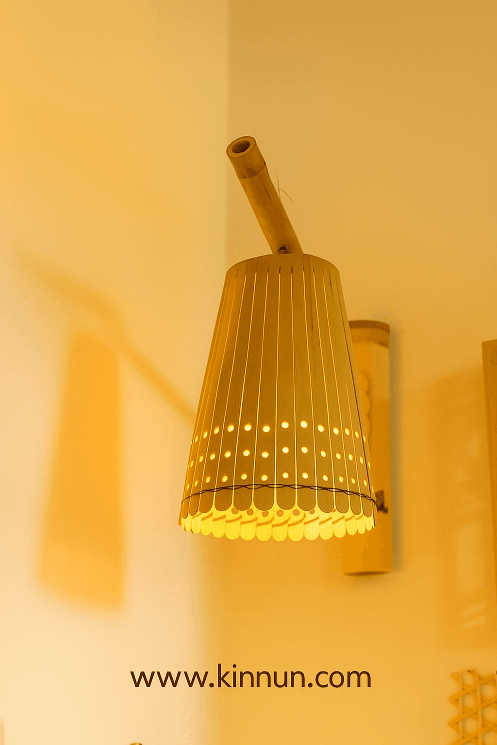 Handcrafted Bamboo Wall Lamp